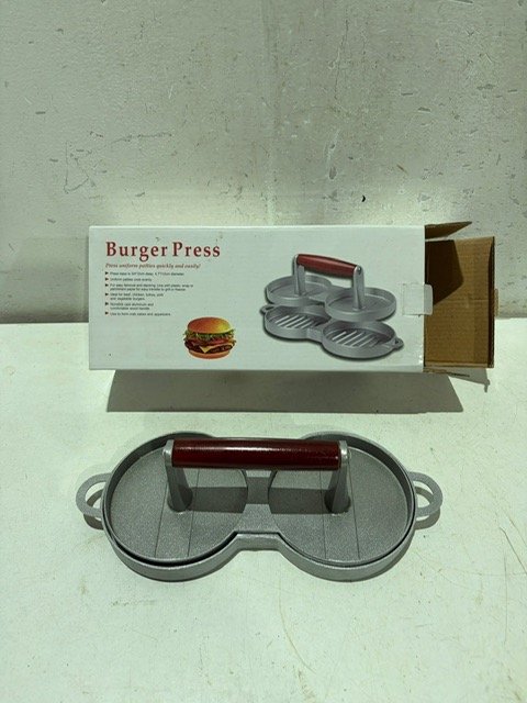 Prensa para Hamburguesas Doble de Aluminio
