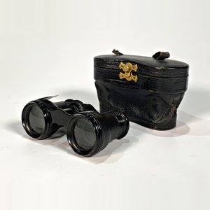 Prismáticos de Teatro Vintage Deraisme Paris con Estuche Negro - imagen 2