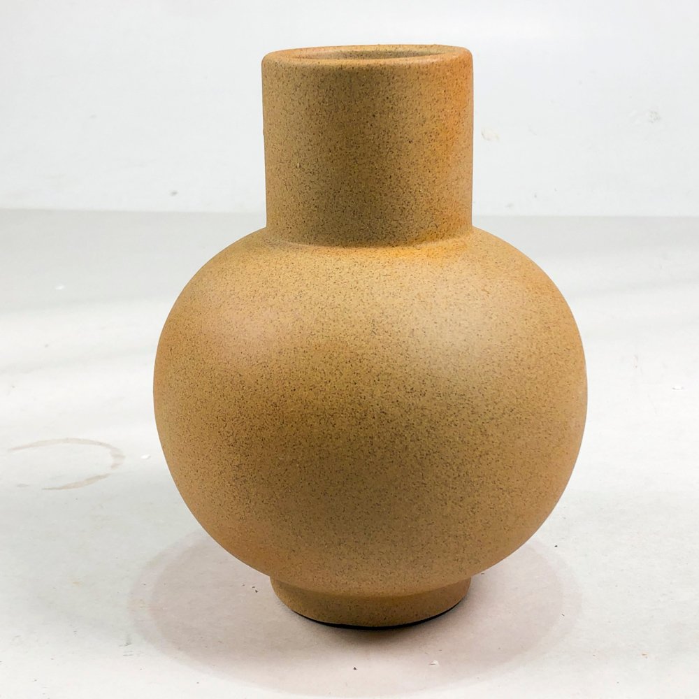 Vaso cerámico beige de 17 cm - imagen 2