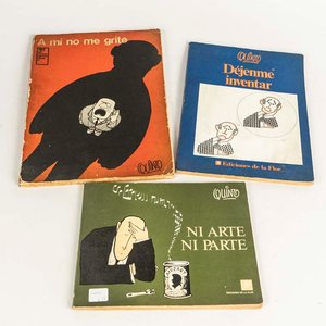 Lote anterior: 3 revistas comic´s de Quino: Ni arte ni parte, Déjenme inventar y Amí no me grite.