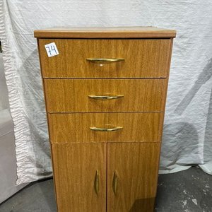 Cajonera de Madera con 3 Cajones y 2 Puertas - imagen 1