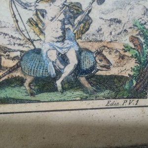 mapamundi histórico "Nova totius terrarum orbis geographica ac hydrographica tabula" 46x38 - imagen 2