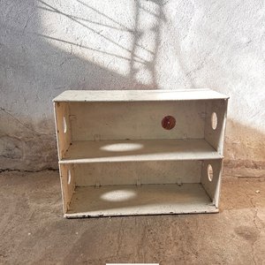 Estante Aéreo Metálico Blanco con Dos Niveles - imagen 2