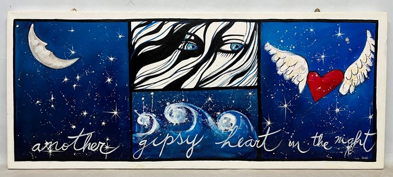 Lote anterior: Linch "noche" Oleo sobre tela, una pintura celestial