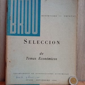 Selección de Temas Económicos - BROU Montevideo 1966 - imagen 1