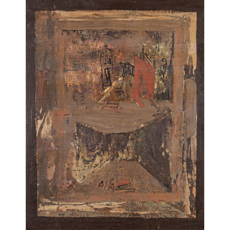 Lote anterior: Pintura abstracta de Carlos Musse en óleo sobre cartón, firmada y fechada