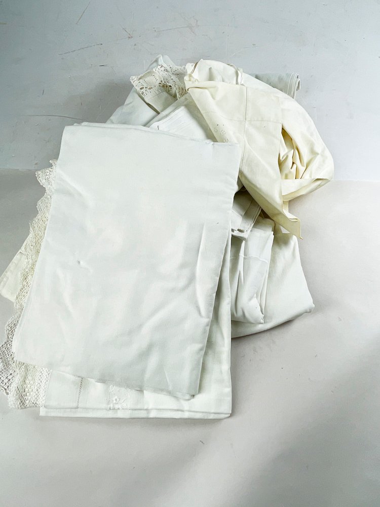 Sábanas y fundas de algodón blancas - imagen 2