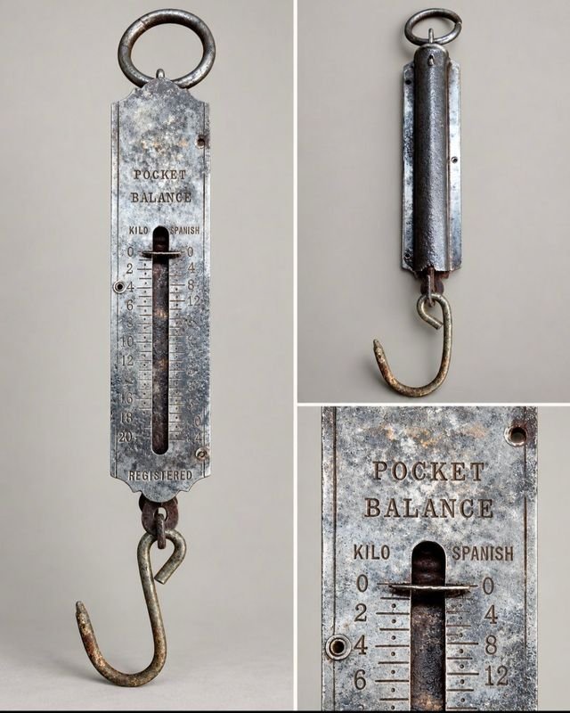 Balanza Antigua de Resorte "Pocket Balance" hasta 20 kg