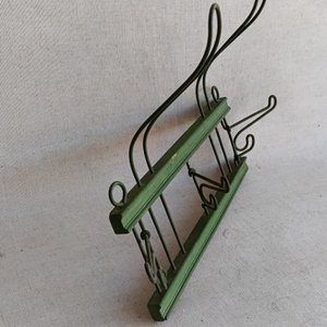 Antiguo Perchero de Madera y Metal con Perchas Móviles - imagen 6
