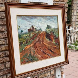 Lote siguiente: Pintura "Tierra Colorada" de Sergio Curto, Óleo sobre Lienzo 50x40 cm