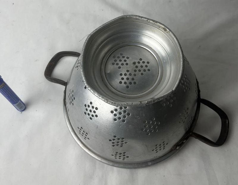 Colador aluminio - Colador de metal con agujeros para drenaje - imagen 5