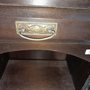 Mueble Auxiliar de Madera con Cajón y Estantes - imagen 4
