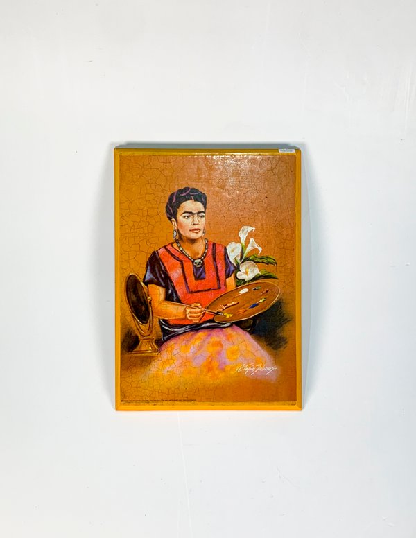 Cuadro Lámina Retrato de Frida Kahlo sobre Tabla - imagen 1