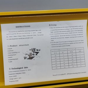 Termofusora 800W con 3 Boquillas y Caja Metálica Amarilla - imagen 3
