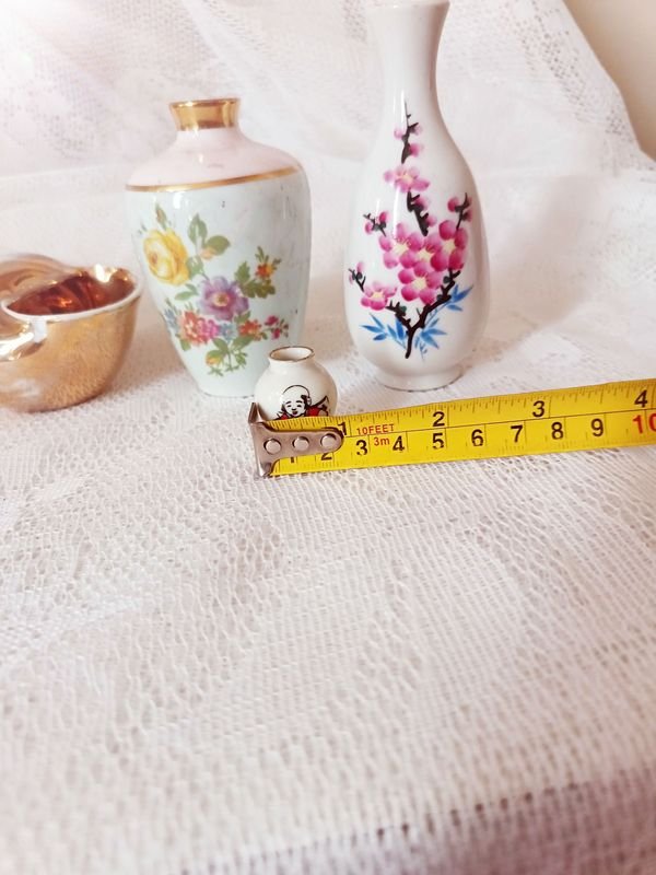 Colección de miniaturas de porcelana antigua, incluyendo un artículo Limoges - imagen 9