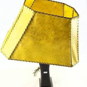 Lámpara de Mesa Vintage con Pantalla de Lonja Cosida - imagen 2