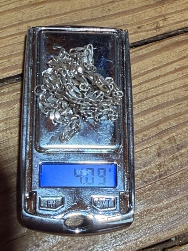 Cadena de plata con enlace digital - imagen 2