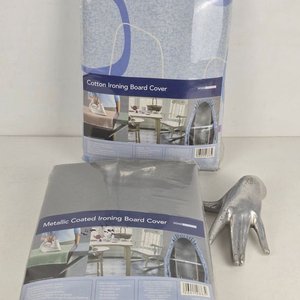 Dos Fundas para Tabla de Planchar Home Creation: Algodón Estampado y Metalizado - imagen 1