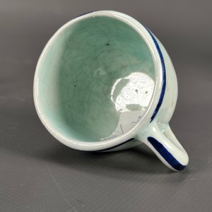 Dúo de Taza y Plato de Cerámica Mexicana Pintada a Mano con Diseño de Ave - imagen 6