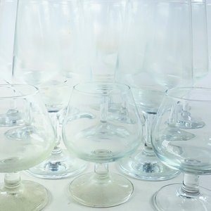 Lote de Quince Copas de Cristal Hialino Variadas - imagen 3