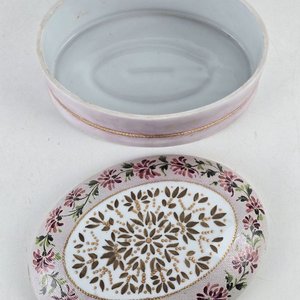Joyero Ovalado de Porcelana Pintado a Mano Guibernau - imagen 4