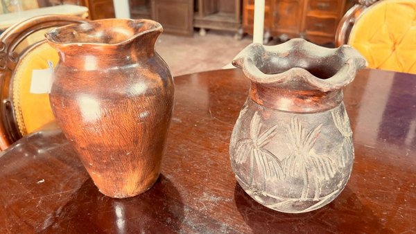 Dos floreros de cerámica decorativos - imagen 5