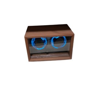 Bobinadora de Lujo para 2 Relojes Automáticos con Luz LED Azul - imagen 3