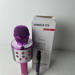 Micrófono Portátil KTV Inalámbrico WS-858 Rosa - imagen 2