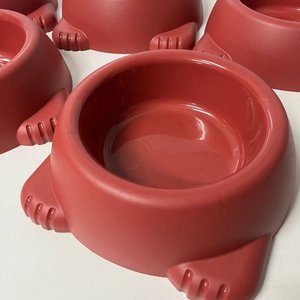 2 Comederos Plásticos para Mascotas Color Terracota - imagen 2