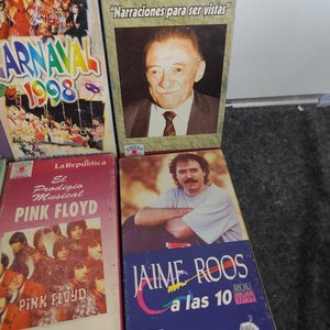 Lote de 6 VHS Antiguos: Ruben Rada, Carnaval 1998, Mario Benedetti, Bonald, Pink Floyd, Jaime Roos - imagen 2