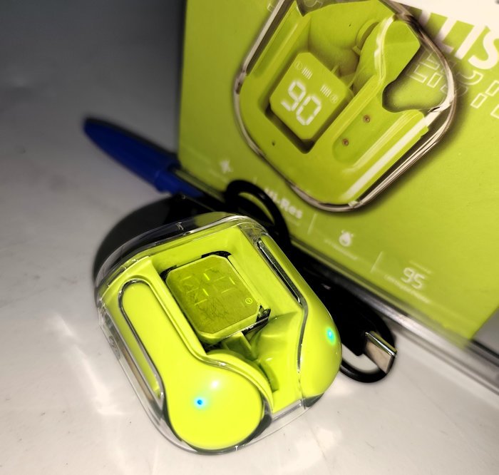 Auriculares BT Recargables con Pantalla LED Indicadora de Carga - imagen 3