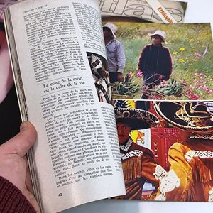 Lote de Revistas Atlas Air France Años 80 y Banderín Alitalia - imagen 5