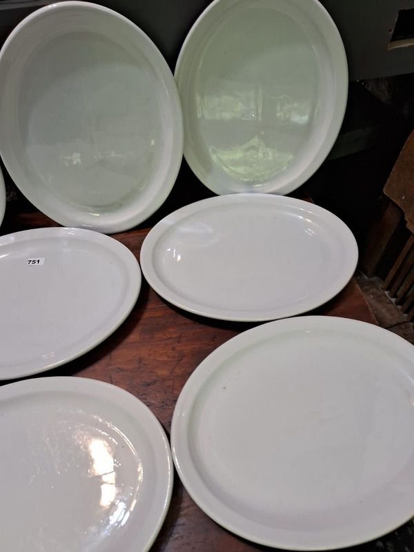 Lotes de platos de cerámica blancos y elegantes - imagen 3