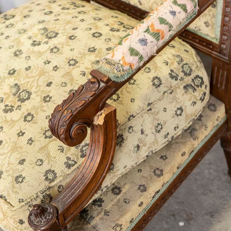 Par de sillones Luis XVI antiguos para decorar tu hogar - imagen 2