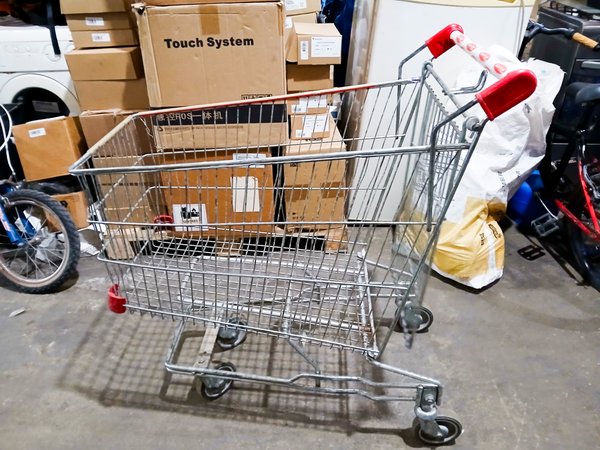 Carro de supermercado rojo para la venta - imagen 1