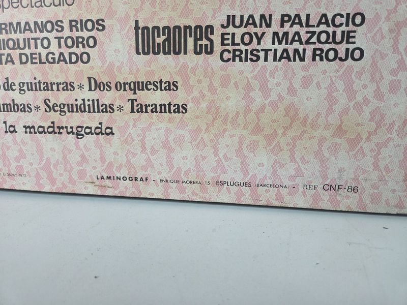 Bastidor español con propaganda de Cante y Baile - imagen 4