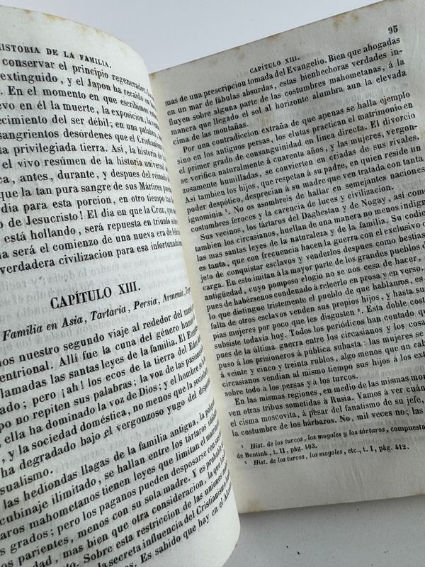 Libro Histórico: Historia de la Sociedad Domestica en Dos Tomos por J. Gaume - Barcelona 1855 - imagen 4