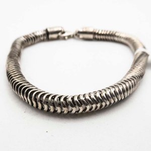 Pulsera de Plata Ley 925 Estilo "Cola de Ratón" - 19 cm - imagen 2