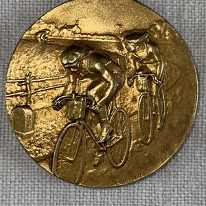 Medalla VCU Dorada 100 KM 4to Puesto 1933 Firmada A. Lavrillier - imagen 3