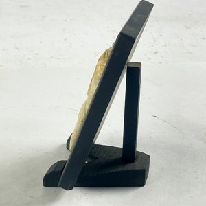 Figura Clásica de Dama y Busto de Perfil en Marmolina - imagen 5