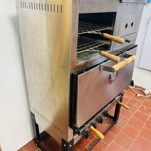 Horno a Gas Multifunción Acero Inoxidable con Piso Refractario, Plancha y Fritador - imagen 8