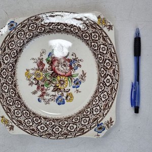 Juego Vajilla Antigua Inglesa "Harvard Empire" Loza Fina Floral 4 Piezas - imagen 10