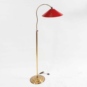 Lote anterior: Lámpara de Pie de Bronce con Pantalla Roja Metálica