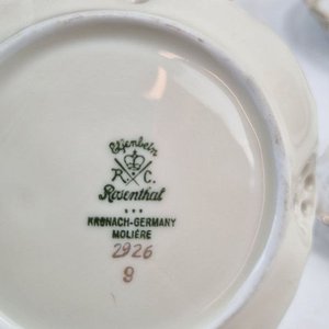 Set de 4 Platillos Decorativos de Porcelana Alemana Rosenthal y Eisenberg - imagen 4