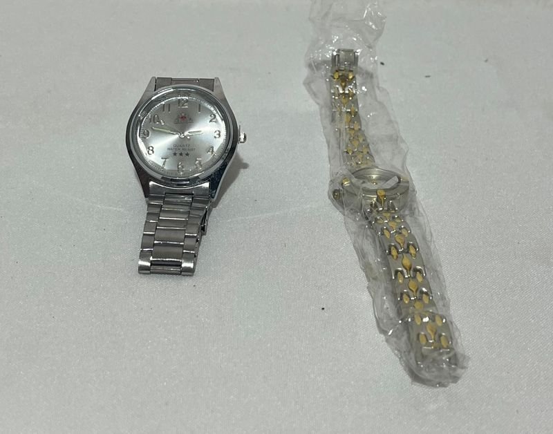Par de Relojes de Pulsera: Dama y Caballero, Nuevos