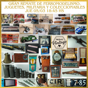 Ferromodelismo, autos de colección y más en una sola subasta!