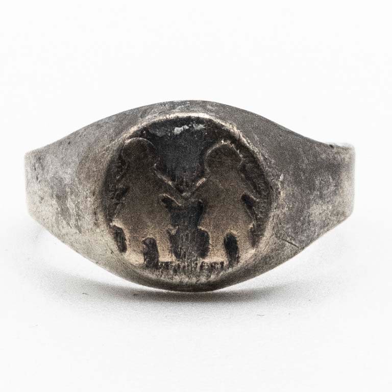 Anillo Doble Plata y Oro con Figuras