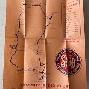 14ª Vuelta Ciclista del Uruguay 1957: Programa Completo con Folleto de Ruta y Publicidad - imagen 9