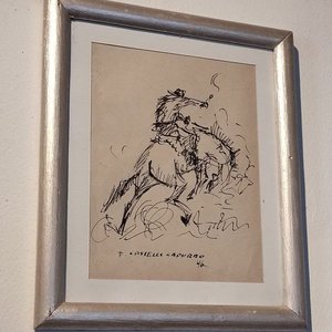 Lote anterior: Dibujo a tinta "Caballo y Jinete" atribuido a Enrique Castells Capurro (1946)