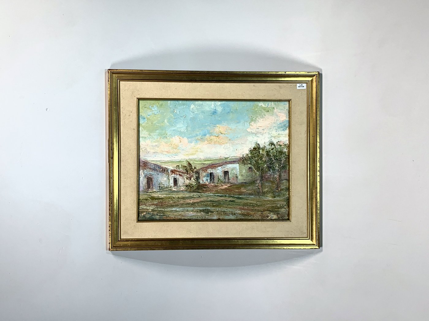 Cuadro al óleo "Paisaje Campestre" firmado Olga Bacigalupo